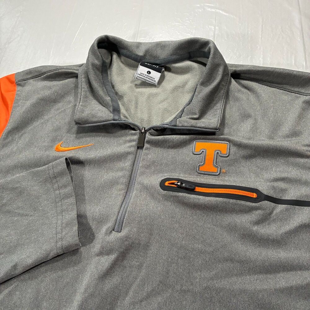 Tennessee Volunteers Vols Nike Dri Fit 1/4 Zip Pullover Mens L DriFit